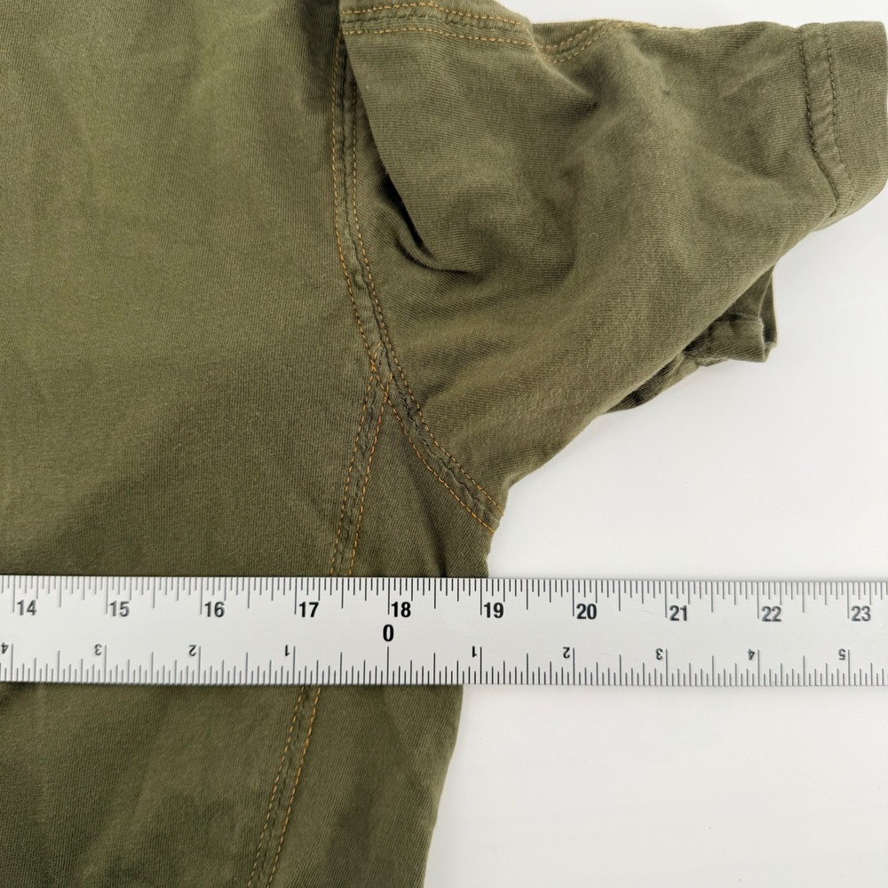 KUHL Wildfibre Polo Shirt Mens Medium Olive Green Organic Cotton Hiking 7242 - Picture 5 of 8